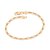 PULSEIRA MASCULINA FOLHEADO A OURO FIO ALTERNADO. MED 18/19CM ROMMANEL 550021 - Imagem 1