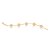 PULSEIRA FOLHEADA A OURO COM GLOBOS. MED 18/20 CM ROMMANEL 551349 - Imagem 1