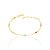 PULSEIRA FOLHEADO A OURO COM CRISTAIS COLORIDOS. MED 18/19/20CM ROMMANEL 550643 - Imagem 1