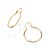 ARGOLA FINA FOLHEADO A OURO. MED 2,5CM ROMMANEL 520280 - Imagem 1