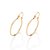 ARGOLA FINA FOLHEADO A OURO. MED 2,5CM ROMMANEL 520280 - Imagem 2