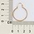 ARGOLA FINA FOLHEADO A OURO. MED 2,5CM ROMMANEL 520280 - Imagem 3