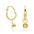 ARGOLA FOLHEADO A OURO COM BERLOQUE. MED 2,6CM ROMMANEL 520500 - Imagem 2