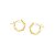 ARGOLA FOLHEADO A OURO DETALHES NAS LATERAIS. MED 1,5CM ROMMANEL 522134 - Imagem 1