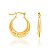 ARGOLA FOLHEADO A OURO COM DETALHE DE CORAÇÃO. MED 2,2CM ROMMANEL 522340 - Imagem 2