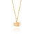 PINGENTE FOLHEADO A OURO FORMATO OVAL TORTO. MED 1,1CM ROMMANEL 540416 - Imagem 2
