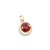 PINGENTE FOLHEADO A OURO COM CRISTAL COLORIDO. MED 1,7CM ROMMANEL 541671 - Imagem 1