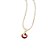 PINGENTE FOLHEADO A OURO COM CRISTAL COLORIDO. MED 1,5CM ROMMANEL 541672 - Imagem 2