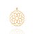 PINGENTE FOLHEADO A OURO MANDALA SOLAR. MED 4,70CM ROMMANEL 542254 - Imagem 1