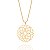 PINGENTE FOLHEADO A OURO MANDALA SOLAR. MED 4,70CM ROMMANEL 542254 - Imagem 2