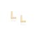 BRINCO FOLHEADO A OURO LETRAS. MED 0,50CM ROMMANEL 526306 - Imagem 8