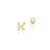 BRINCO FOLHEADO A OURO LETRA COM ZIRCÔNIA. MED 0,70MM ROMMANEL 525874 - Imagem 11