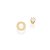 BRINCO FOLHEADO A OURO LETRA COM ZIRCÔNIA. MED 0,70MM ROMMANEL 525874 - Imagem 15