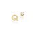 BRINCO FOLHEADO A OURO LETRA COM ZIRCÔNIA. MED 0,70MM ROMMANEL 525874 - Imagem 17