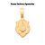 PINGENTE FOLHEADO A OURO DIVERSOS SANTOS. MED 1,7CM ROMMANEL 540511 - Imagem 11
