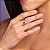 ANEL PAZ FOLHEADO A OURO ROMMANEL 512944 - Imagem 3