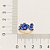 ANEL FOLHEADO A OURO COM ZIRCÔNIAS AZUL ROMMANEL 512955 - Imagem 2