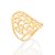 ANEL FLORES FOLHEADO A OURO ROMMANEL 512961 - Imagem 1