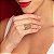 ANEL FLORES FOLHEADO A OURO ROMMANEL 512961 - Imagem 3