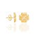 BRINCO FOLHEADO A OURO TREVO DE QUATRO FOLHAS. MED 1,0CM ROMMANEL 520589 - Imagem 2
