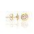 BRINCO FOLHEADO A OURO COM CRISTAIS. MED 7,5MM ROMMANEL 525176 - Imagem 2