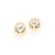 BRINCO FOLHEADO A OURO COM CRISTAIS. MED 7,5MM ROMMANEL 525176 - Imagem 1