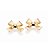 BRINCO FOLHEADO A OURO LAÇO. MED 1CM ROMMANEL 524715 - Imagem 1