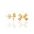 BRINCO FOLHEADO A OURO LAÇO. MED 1CM ROMMANEL 524715 - Imagem 2