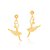 BRINCO INFANTIL FOLHEADO A OURO BAILARINA. MED 2CM ROMMANEL 524097 - Imagem 2