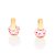 BRINCO INFANTIL FOLHEADO A OURO COM CRISTAIS COLORIDOS. MED 0,5CM ROMMANEL 523530 - Imagem 1