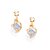 BRINCO INFANTIL FOLHEADO A OURO COM ZIRCÔNIAS COLORIDAS. MED 1,1CM ROMMANEL 523219 - Imagem 4