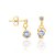 BRINCO INFANTIL FOLHEADO A OURO COM ZIRCÔNIAS COLORIDAS. MED 1,1CM ROMMANEL 523219 - Imagem 5