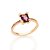 ANEL DE FORMATURA FOLHEADO A OURO COM ZIRCÔNIAS E CRISTAL COLORIDO ROMMANEL 512694 - Imagem 1