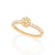ANEL DE FORMATURA FOLHEADO A OURO COM ZIRCÔNIAS ROMMANEL 512558 - Imagem 6