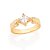 ANEL DE FORMATURA FOLHEADO A OURO COM ZIRCÔNIAS ROMMANEL 512152 - Imagem 5