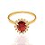 ANEL FOLHEADO A OURO COM ZIRCÔNIAS E CRISTAL ROMMANEL 511924 - Imagem 2