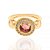 ANEL DE FORMATURA FOLHEADO A OURO COM ZIRCÔNIAS E CRISTAL ROMMANEL 511754 - Imagem 2