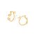 ARGOLA INFANTIL FOLHEADO A OURO ESTRELAS E CRISTAIS COLORIDOS. MED 1,5CM ROMMANEL 522369 - Imagem 2