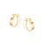 ARGOLA INFANTIL FOLHEADO A OURO ESTRELAS E CRISTAIS COLORIDOS. MED 1,5CM ROMMANEL 522369 - Imagem 3