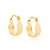 ARGOLA FOLHEADO A OURO COM TRABALHOS EM RISCOS. MED 1,1CM ROMMANEL 524032 - Imagem 1