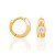 ARGOLA FOLHEADO A OURO COM ZIRCÔNIAS. MED 1,3CM ROMMANEL 524075 - Imagem 2
