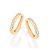ARGOLA FOLHEADO A OURO COM ZIRCÔNIAS. MED 1,8CM ROMMANEL 524304 - Imagem 2