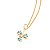 PINGENTE FLOR FOLHEADO A OURO COM CRISTALCOLORIDO. MED 1,5 CM ROMMANEL 541784 - Imagem 6