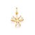 PINGENTE FLOR FOLHEADO A OURO COM CRISTALCOLORIDO. MED 1,5 CM ROMMANEL 541784 - Imagem 1