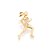 PINGENTE MULHER ATLETA FOLHEADO A OURO COM ZIRCÔNIAS. MED 2,6 CM ROMMANEL 541724 - Imagem 1