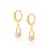 ARGOLA FOLHEADO A OURO COM CRISTAL PENDURADO. MED 2,3CM ROMMANEL 523033 - Imagem 1