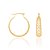 ARGOLA FOLHEADO A OURO COM ESTRELAS VAZADAS. MED 2,6CM ROMMANEL 523178 - Imagem 1