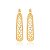 ARGOLA FOLHEADO A OURO COM ESTRELAS VAZADAS. MED 2,6CM ROMMANEL 523178 - Imagem 2
