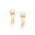 ARGOLA FOLHEADO A OURO COM ZIRCÔNIA COLORIDA. MED 9,0MM ROMMANEL 526069 - Imagem 4