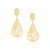 BRINCO BASE OVAL FOLHEADO A OURO. MED 5,5CM ROMMANEL 523734 - Imagem 1
